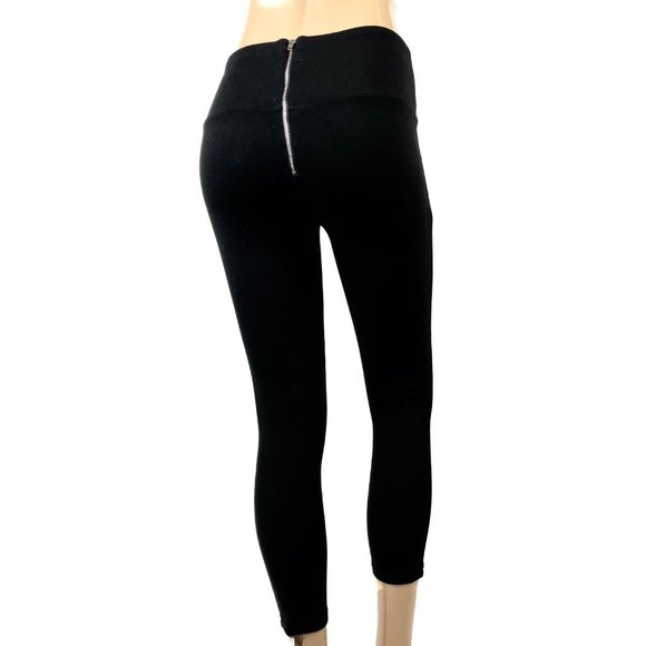 BEBE Black Leggings Zipper Back - Picture 5 of 5